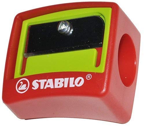 Stabilo Woody 3-in-1 Anspitzer für Kindersicherheit, Jumbo, Einzelloch-Stift Anspitzer von STABILO
