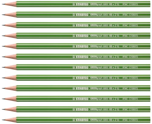 STABILO - Umweltfreundlicher Bleistift - GREENgraph - Härtegrad HB - 12er Pack STABILO - Umweltfreundlicher Bleistift - GREENgraph - Härtegrad HB - 12er Pack von STABILO