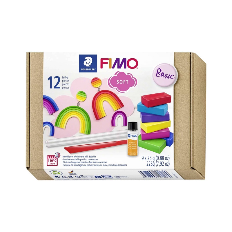 8023 10 Fimo® Soft Basis-Set 9-Teilig von STAEDTLER