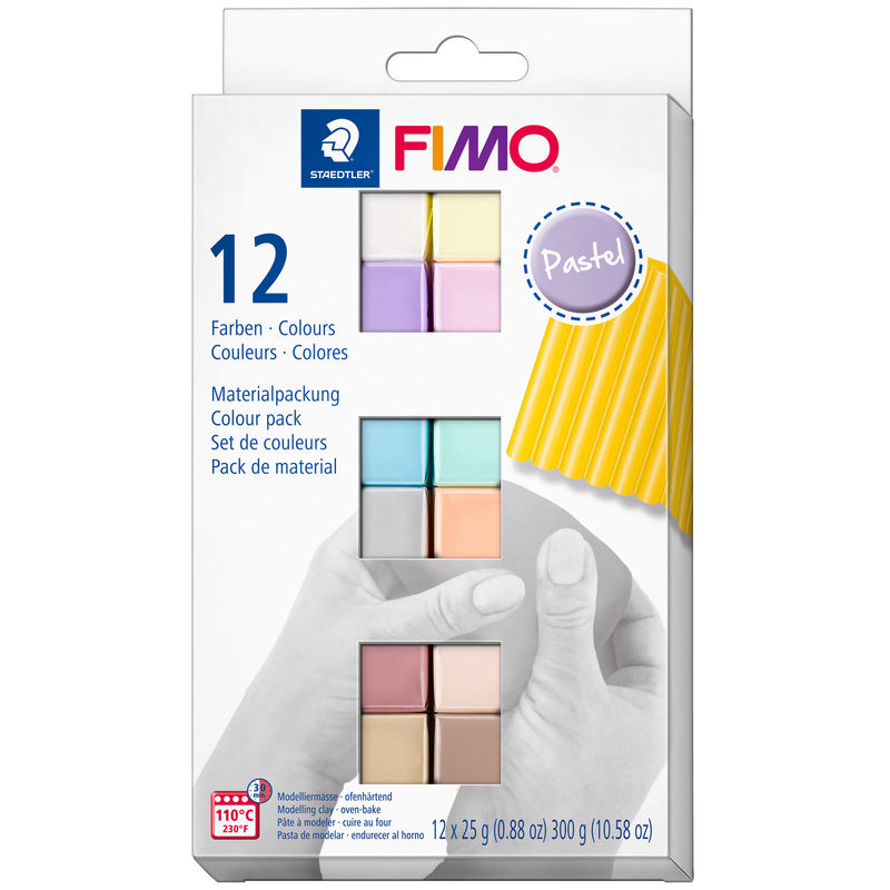 8023 C12-3 Fimo® Soft Pastell In 12 Farben von STAEDTLER FIMO