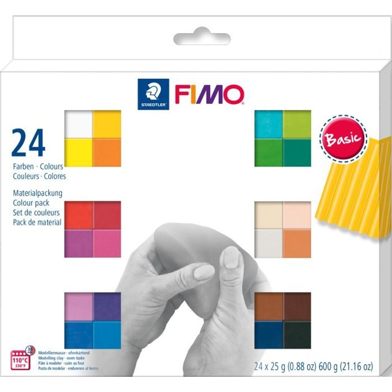 Fimo Soft Basic Colours 24 Stück von STAEDTLER FIMO