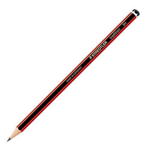 STAEDTLER 110-3H VE Bleistift tradition (erhöhte Bruchfestigkeit, Sechskantform, hohe Qualität, 12 Bleistifte tradition im Kartonetui, Härtegrad 3H) von STAEDTLER