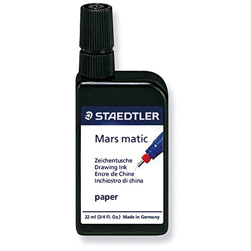 STAEDTLER 745 R-9 Mars matic Zeichentusche Schnellstart-Tusche, 22ml, schwarz von STAEDTLER