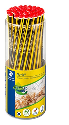 STAEDTLER Bleistift Noris 120, Made from Upcycled Wood, Rutschfeste Soft-Oberfläche, hohe Buchfestigkeit, hohe Qualität Made in Germany, 50 Stück in Köcherpackung, Härtegrad HB, 120 KP50 STAEDTLER Bleistift Noris 120, Made from Upcycled Wood, Rutschfeste Soft-Oberfläche, hohe Buchfestigkeit, hohe Qualität Made in Germany, 50 Stück in Köcherpackung, Härtegrad HB, 120 KP50 von STAEDTLER