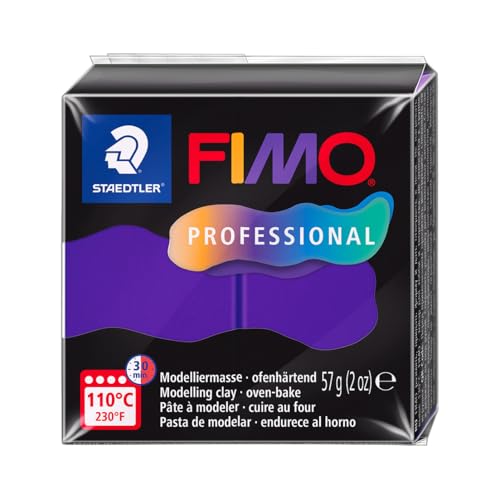 STAEDTLER FIMO Professional 8040 ofenhärtende Modelliermasse, speziell für Profis und Künstler, Einzelprodukt lila, 8040-6 STAEDTLER FIMO Professional 8040 ofenhärtende Modelliermasse, speziell für Profis und Künstler, Einzelprodukt lila, 8040-6 von STAEDTLER