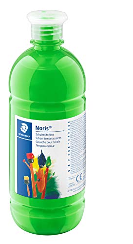 STAEDTLER Noris Schulmalarbe, hellgrün, für Schule und Hobby, Hohe Deckkraft, Farbintensiv und lichtecht, 8853-52 von STAEDTLER