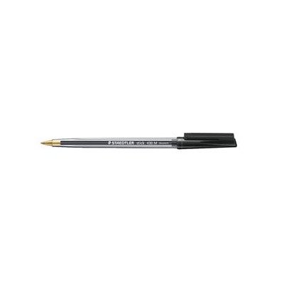 Stadetler 430 Kugelschreiber, mittelfeine Spitze (1 mm), Linienstärke von 0,35 mm, schwarz, Ref 430M-9, 10 Stück von STAEDTLER
