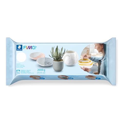 Staedtler 8102 Fimoair basic Modelliermasse, lufthärtend, 2 x 1000 g, weiß Staedtler 8102 Fimoair basic Modelliermasse, lufthärtend, 2 x 1000 g, weiß von STAEDTLER