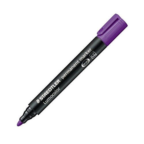 Staedtler Permanentmarker Violett, Rundspitze, 2mm, Buchstabendruck, Wasserfest, Violett, Kunststoff, Tasche, Markerstift, Stift, Markierstift Staedtler Permanentmarker Violett, Rundspitze, 2mm, Buchstabendruck, Wasserfest, Violett, Kunststoff, Tasche, Markerstift, Stift, Markierstift von STAEDTLER