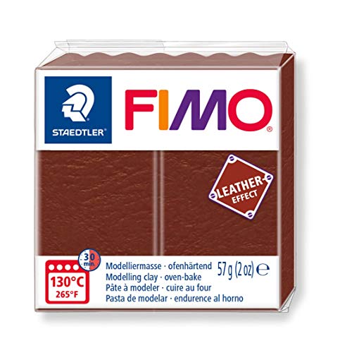 Staedtler VE FIMO Leather-Effect, ofenhärtende Modelliermasse für kreative Objekte im Leder-Look, lederähnliche Optik und Haptik, Farbe nuss, 8010-779 Staedtler VE FIMO Leather-Effect, ofenhärtende Modelliermasse für kreative Objekte im Leder-Look, lederähnliche Optik und Haptik, Farbe nuss, 8010-779 von STAEDTLER