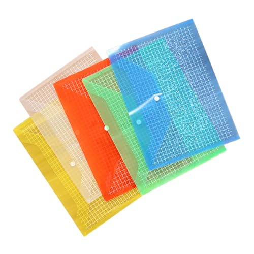 STAHAD 12 Stück Teiliges Dokumenten organizer Transparent PP Material Dokumententaschen mit Druckknopf für Büro Schule und Zuhause Leichte Reißfeste Aktenordner Zufällige Zufällige Farbe STAHAD 12 Stück Teiliges Dokumenten organizer Transparent PP Material Dokumententaschen mit Druckknopf für Büro Schule und Zuhause Leichte Reißfeste Aktenordner Zufällige Zufällige Farbe von STAHAD