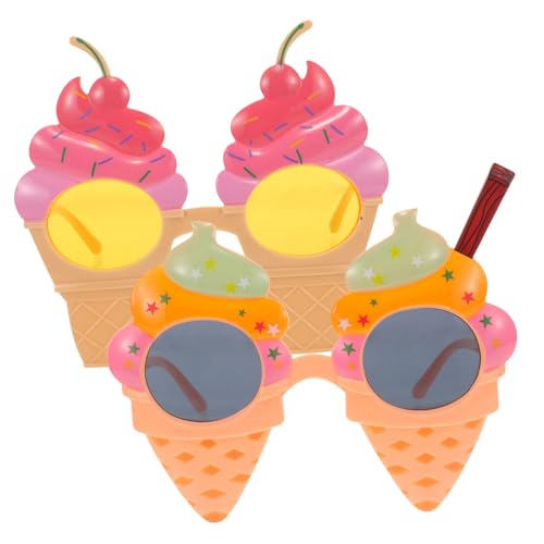 STAHAD 2 Stück Lustige Eiscreme Partybrillen Hawaii Mottoparty Foto Requisite Leicht und Robust für Erwachsene Strand Karneval Zubehör STAHAD 2 Stück Lustige Eiscreme Partybrillen Hawaii Mottoparty Foto Requisite Leicht und Robust für Erwachsene Strand Karneval Zubehör von STAHAD