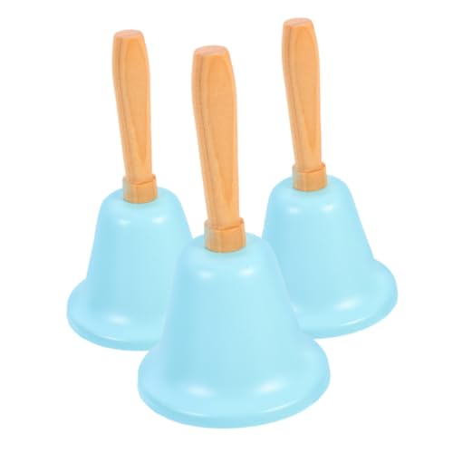 STAHAD 3 Stück Metal Hand Bell Skyblue Laute Handklingel für Senioren und Vielseitig als Essensglocke Service und Trainingsglocke und Tragbar für Zuhause Schule Hochzeit und Pflege STAHAD 3 Stück Metal Hand Bell Skyblue Laute Handklingel für Senioren und Vielseitig als Essensglocke Service und Trainingsglocke und Tragbar für Zuhause Schule Hochzeit und Pflege von STAHAD