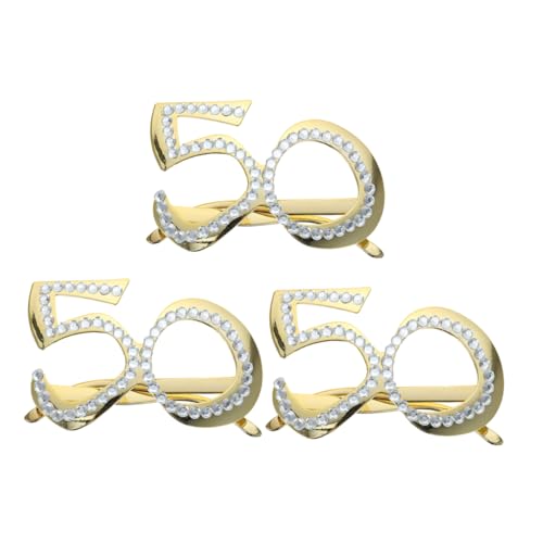 STAHAD 3 Stück Teiliges Zahlenbrille Geburtstag Party Deko Wiederverwendbar Lustige Foto Requisiten Komfortable Passform Feier Zubehör STAHAD 3 Stück Teiliges Zahlenbrille Geburtstag Party Deko Wiederverwendbar Lustige Foto Requisiten Komfortable Passform Feier Zubehör von STAHAD