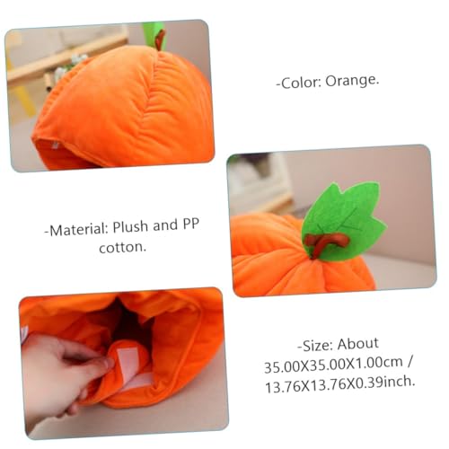 STAHAD Halloween Kürbis Kopfbedeckung Partyhut Orange Kürbisform Kostüm Zubehör Leicht Anzuziehen Ungiftig und Modisch für Jungen Mädchen Karneval von STAHAD