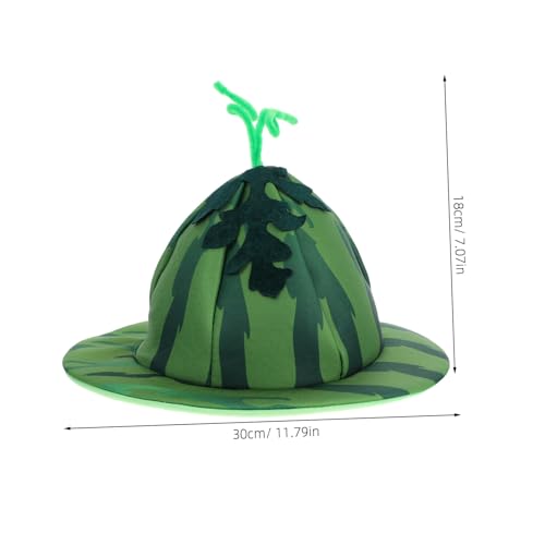 STAHAD Lustiger Wassermelonen Partyhut aus Plüsch Warmes Kostüm Accessoire für Erwachsene für Karneval Geburtstagsfeiern Grillpartys und Festliche Anlässe von STAHAD