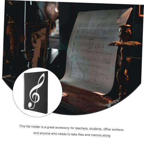 STAHAD Notenmappe Musikordner Spiralordner Blätter Silber Notenaufbewahrung für Klavier Violine Gitarre Lehrer Schüler Büro STAHAD Notenmappe Musikordner Spiralordner Blätter Silber Notenaufbewahrung für Klavier Violine Gitarre Lehrer Schüler Büro von STAHAD