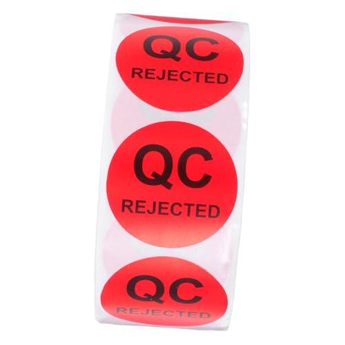 STAHAD Qc Prüfaufkleber Rund Klebeetiketten für Qualitätskontrolle mit Schwarzem Text Zuverlässiger Haftung für Lager Produktion und Produktprüfung STAHAD Qc Prüfaufkleber Rund Klebeetiketten für Qualitätskontrolle mit Schwarzem Text Zuverlässiger Haftung für Lager Produktion und Produktprüfung von STAHAD