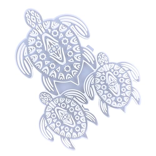 STAHAD Schildkrötenschablone Meeresschildkrötenform Silikonform Meeresschildkröten Gießform Kunsthandwerk Silikonform Epoxid Silikon Gießform Meeresschildkröten Silikonform von STAHAD
