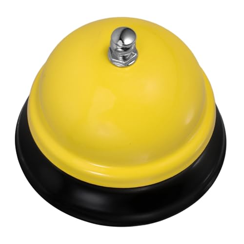 STAHAD Serviceglocke aus Aluminiumlegierung Lauter Klarer Klang Stabile Tischklingel mit Poliertem Design Langlebig und Verschleißfest für Büro Restaurant Hotel Schule und von STAHAD
