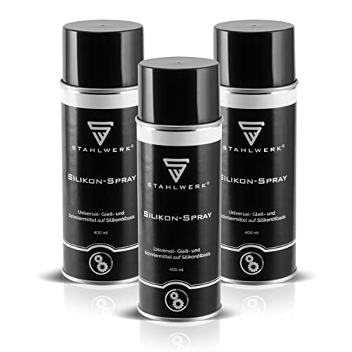 STAHLWERK 3er Set Silikon-Spray Multifunktionales Schmier- und Wartungsöl, Multifunktions-Spray für Haushalt Industrie und Werkstatt STAHLWERK 3er Set Silikon-Spray Multifunktionales Schmier- und Wartungsöl, Multifunktions-Spray für Haushalt Industrie und Werkstatt von STAHLWERK