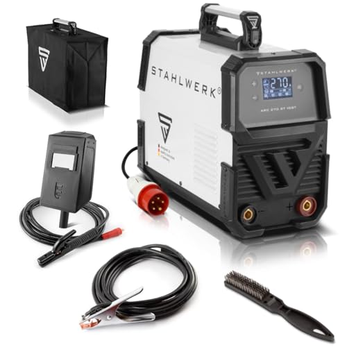 STAHLWERK ARC 270 ST IGBT - Schweißgerät DC MMA/E-Hand Welder mit echten 270 Ampere sehr kompakt, 400V, 7Jahre Herstellergarantie von STAHLWERK