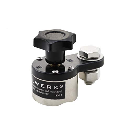 STAHLWERK Massemagnet bis 300A schaltbarer Massemagnet für Schweißkabel, Magnetische Erdungsklemme bringt Masse an jedes magnetische Werkstück, belastbar bis zu 300A STAHLWERK Massemagnet bis 300A schaltbarer Massemagnet für Schweißkabel, Magnetische Erdungsklemme bringt Masse an jedes magnetische Werkstück, belastbar bis zu 300A von STAHLWERK