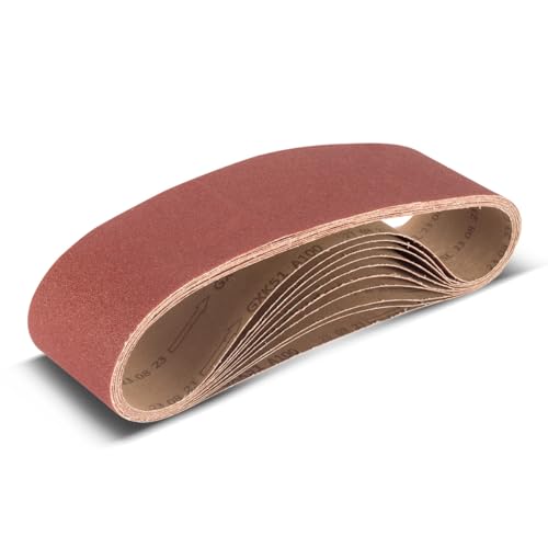 STAHLWERK Schleifband 10er Set 915 x 100 mm mit K100 Körnung Universal-Schleifpapier, Schleifbänder, Schleifmittel für Bandschleifer und Schleifgeräte STAHLWERK Schleifband 10er Set 915 x 100 mm mit K100 Körnung Universal-Schleifpapier, Schleifbänder, Schleifmittel für Bandschleifer und Schleifgeräte von STAHLWERK