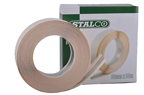 STALCO ALU KANTENSCHUTZ 50mmx30m Trockenbau Rigips Aluminium Eckschutz Klebeband STALCO ALU KANTENSCHUTZ 50mmx30m Trockenbau Rigips Aluminium Eckschutz Klebeband von Stalco