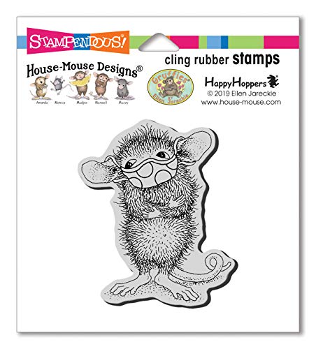 STAMPENDOUS HMCV41 House Mouse Cling MAX Gummistempel, Masked Maxwell von Stampendous