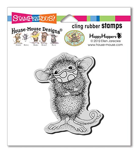 STAMPENDOUS HMCV41 House Mouse Cling MAX Gummistempel, Masked Maxwell von STAMPENDOUS