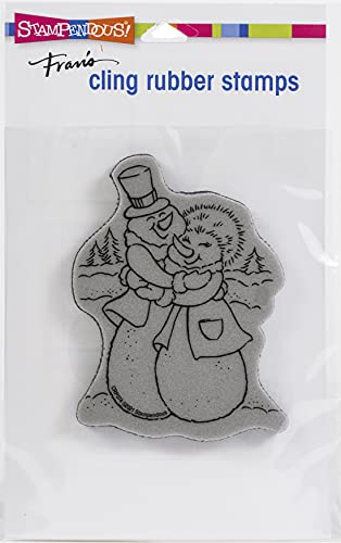 Stampendous Gummistempel, Motiv: Cling Snow Couple Hug von Stampendous