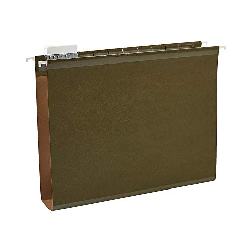Heftklammern box-bottom zum Aufhängen Datei Ordner hält 3-tab fügt, Buchstabe, 5,1 cm Kapazität, Standard Green, 25/Box (20027-cc) von STAPLES