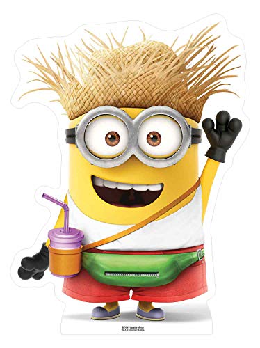 STAR CUTOUTS SC1041 Despicable Me Lebensgroßer Pappaufsteller aus dem Urlaub, Minion mit Getränk, Stern, Mehrfarbig, 80 cm STAR CUTOUTS SC1041 Despicable Me Lebensgroßer Pappaufsteller aus dem Urlaub, Minion mit Getränk, Stern, Mehrfarbig, 80 cm von STAR CUTOUTS