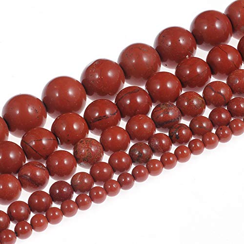 Naturstein-Perlen, 10 mm, roter Jaspis, Edelstein, rund, lose Perlen, Kristall, Energiestein, Heilkraft für Schmuckherstellung, DIY, 1 Strang, 38,1 cm Naturstein-Perlen, 10 mm, roter Jaspis, Edelstein, rund, lose Perlen, Kristall, Energiestein, Heilkraft für Schmuckherstellung, DIY, 1 Strang, 38,1 cm von STAR LOONG