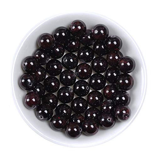 Naturstein-Perlen, 8 mm, Granat, Edelstein, rund, lose Perlen, Kristall, Energiestein, Heilkraft für Schmuckherstellung, DIY, 1 Strang, 38,1 cm Naturstein-Perlen, 8 mm, Granat, Edelstein, rund, lose Perlen, Kristall, Energiestein, Heilkraft für Schmuckherstellung, DIY, 1 Strang, 38,1 cm von STAR LOONG