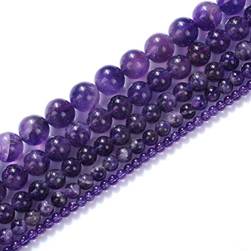 STAR LOONG Naturstein-Perlen, 10 mm, Amethyst, rund, lose Perlen, 38 Stück, AAA Top-Qualität von STAR LOONG