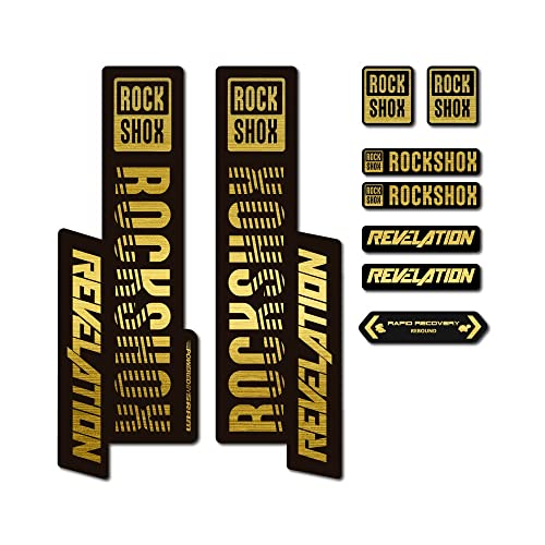 STAR SAM Aufkleber für Rock Shox Revelation 2019, Metallic-Gold, 1 cm von STAR SAM