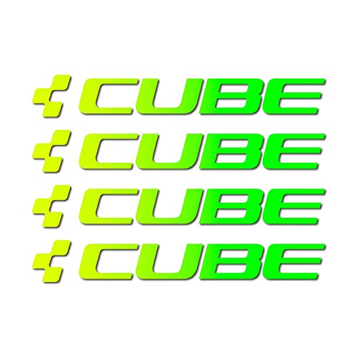 Aufkleber kompatibel mit Fahrradrahmen Cube x4 Farbverlauf von STAR SAM
