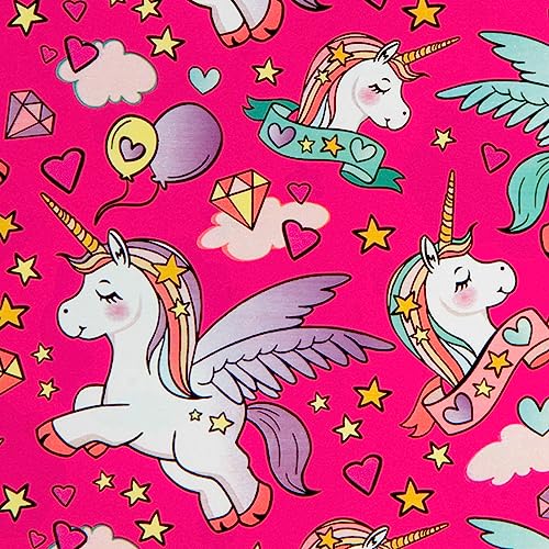 STAR Geschenkpapier 70cm x 2m Rolle Kinder Mädchen Einhorn von STAR