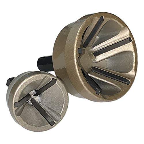 Entgrater Abfräser Wolfram Stahl von 3-19 mm + 13-35 mm, 2er Set, Außenfaser Chamfer Entgratwerkzeug von STARK GmbH
