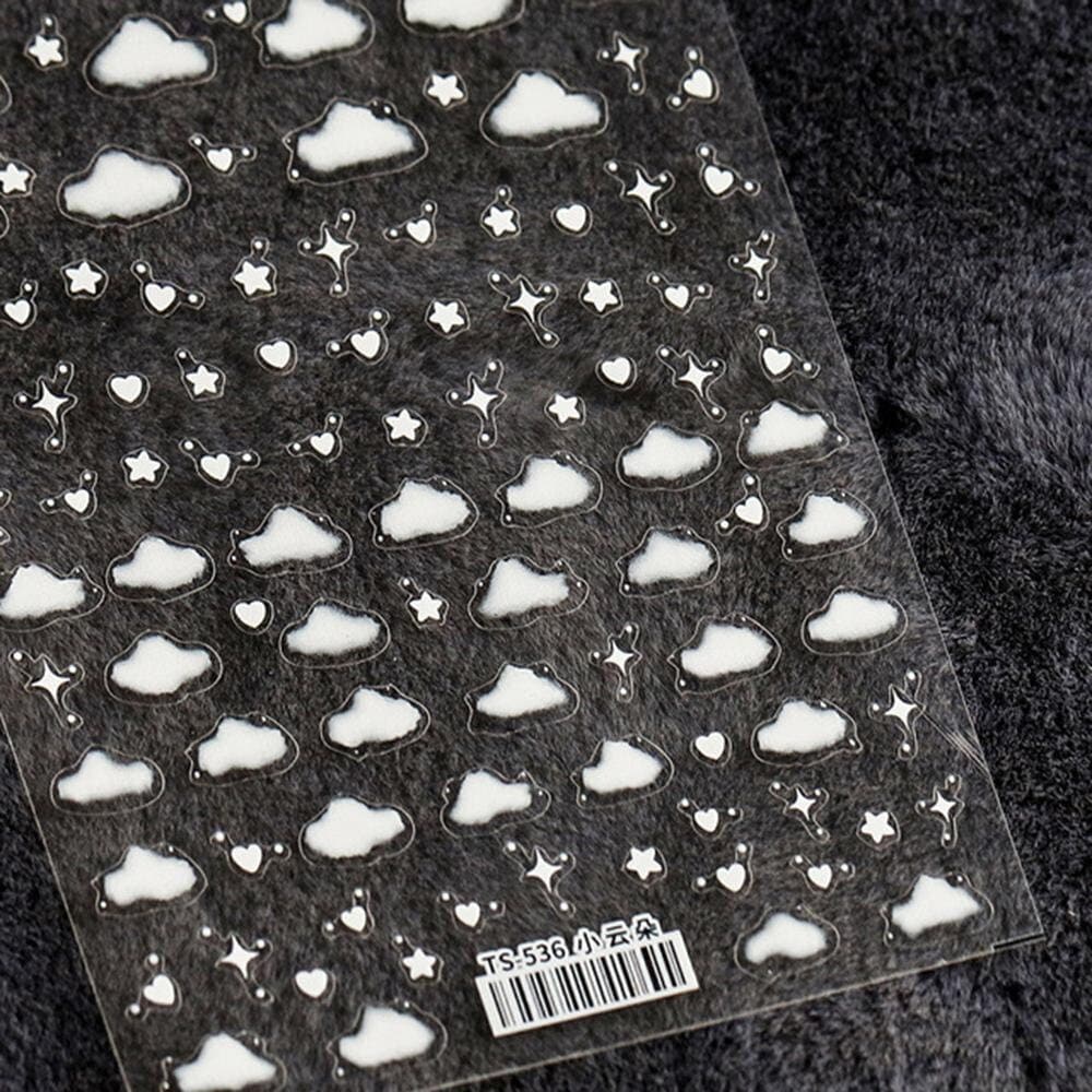 Wolke Nail Art Sticker/ Nagel Kunst/ Aufkleber/ Netter Selbstklebender Aufkleber /Selbstklebend/Muttertagsgeschenk von STARRYPLAYSNAIL