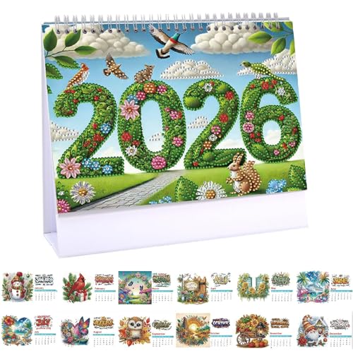 STARTONYOU Diamond Art Painting Tischkalender 2026, Diamond Art Weihnachten Schreibtisch Kalender mit Aufsteller, Tischkalender mit To-Do-Liste auf der Rückseite-04-Tischkalender STARTONYOU Diamond Art Painting Tischkalender 2026, Diamond Art Weihnachten Schreibtisch Kalender mit Aufsteller, Tischkalender mit To-Do-Liste auf der Rückseite-04-Tischkalender von STARTONYOU