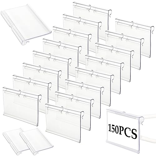 STARVAST 150 Stück Etikettenhalter aus Kunststoff, Transparent Preisschild Etikettenhalter, Kunststoff Regal Etikettenhalter für Draht-Regale für Preisetiketten zur Waren-Beschilderung (6 x 4.2 cm) STARVAST 150 Stück Etikettenhalter aus Kunststoff, Transparent Preisschild Etikettenhalter, Kunststoff Regal Etikettenhalter für Draht-Regale für Preisetiketten zur Waren-Beschilderung (6 x 4.2 cm) von STARVAST