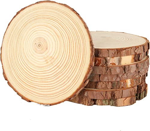 STARVAST 8 Stück Runde Naturholz Baumscheiben 16-18 cm, Holzscheiben 1.5 cm dick, Rohholzscheiben für DIY, Weihnachtsdekoration, Geschenk STARVAST 8 Stück Runde Naturholz Baumscheiben 16-18 cm, Holzscheiben 1.5 cm dick, Rohholzscheiben für DIY, Weihnachtsdekoration, Geschenk von STARVAST