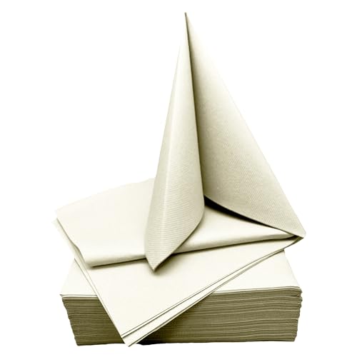 STAUBPIRAT Airlaid Servietten beige creme – 40 x 40 cm Dinner Serviette stoffähnlich - Gastro-Qualität - Tischdekoration für Geburtstag, Hochzeit, Feiern und Events STAUBPIRAT Airlaid Servietten beige creme – 40 x 40 cm Dinner Serviette stoffähnlich - Gastro-Qualität - Tischdekoration für Geburtstag, Hochzeit, Feiern und Events von STAUBPIRAT