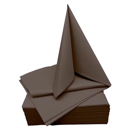 STAUBPIRAT Airlaid Servietten braun – 40 x 40 cm Dinner Serviette stoffähnlich - Gastro-Qualität - Tischdekoration für Geburtstag, Hochzeit, Feiern und Events braun STAUBPIRAT Airlaid Servietten braun – 40 x 40 cm Dinner Serviette stoffähnlich - Gastro-Qualität - Tischdekoration für Geburtstag, Hochzeit, Feiern und Events braun von STAUBPIRAT