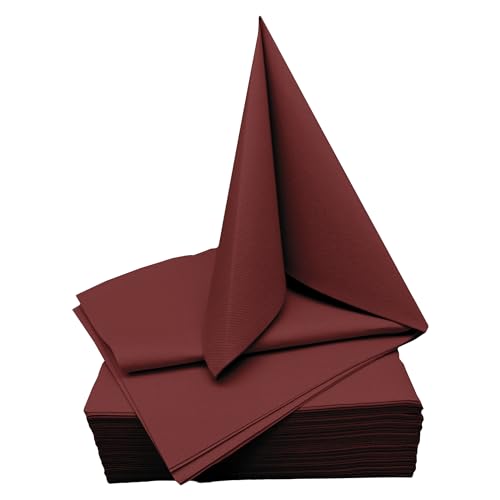 STAUBPIRAT Airlaid Servietten wein rot – 40 x 40 cm Dinner Serviette stoffähnlich - Gastro-Qualität - Tischdekoration für Geburtstag, Hochzeit, Feiern und Events - bordeaux STAUBPIRAT Airlaid Servietten wein rot – 40 x 40 cm Dinner Serviette stoffähnlich - Gastro-Qualität - Tischdekoration für Geburtstag, Hochzeit, Feiern und Events - bordeaux von STAUBPIRAT