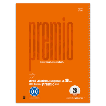 5 x Staufen Collegeblock LIN 28 Linkshänder - A4 80 Blatt 5 mm kariert 5 x Staufen Collegeblock LIN 28 Linkshänder - A4 80 Blatt 5 mm kariert von Staufen