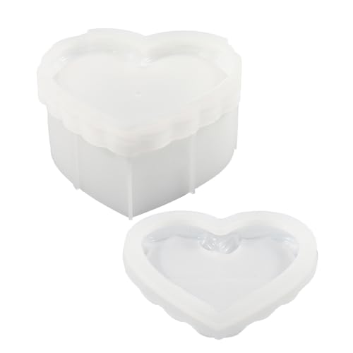 Dekorative runde / herzförmige Silikonform für Schmuckkästchen und Make-up-Pinsel-Aufbewahrung von STBQHG